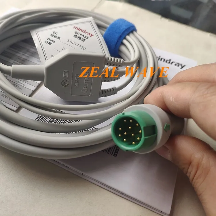 Original EA6231B Mindray 12-pin 3-lead One-piece ECG Lead Cable Mindray Original ECG Lead Cable