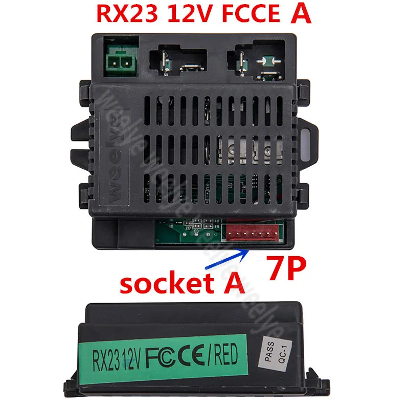 Controle remoto bonde de bluetooth do carro das crianças de rx23 12v fcce, passeio de weelye no controlador dos brinquedos 2.4g com função lisa do começo