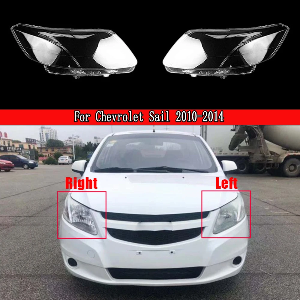 

For Chevrolet Sail 2010 2011 2012 2013 2014 Front Headlamp Cover Transparent Lampshade Headlight Shell Lamp Shade Plexiglass