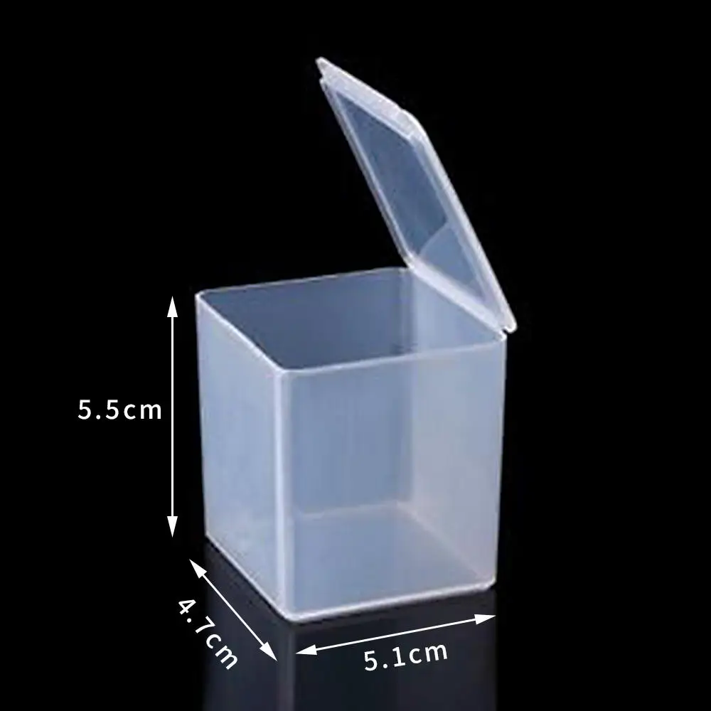 Cheap Mini Jewelry Organizer Storage Box Case Plastic Transparent Coin Pill Jewelry Storage Box Case Orgainzer Tool Dropshipping