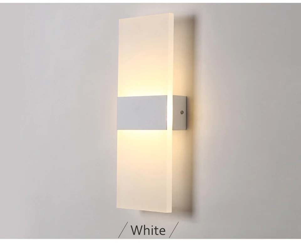 Luminária de parede led para decoração de casa e quarto, 110v, 220v, luzes de parede para banheiro, iluminação para casa