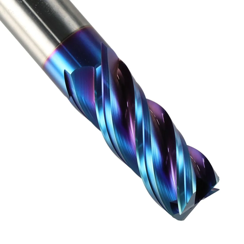 Tungstênio Aço Straight End Mill, CNC Perfil Cortador, 4 Flauta, Fresa, D1-d20 para moinho de aço inoxidável, 1PC