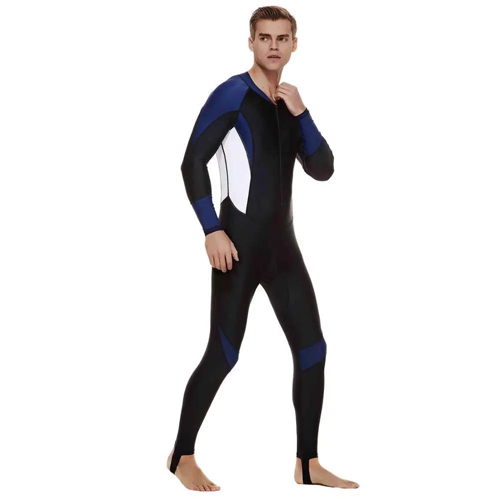 Men Long Sleeve Spearfishing Wetsuit Jumpsuit Rashguard One Piece Water Sport Breathable Diving Equipmt Swimsuit Beach Bodysuit