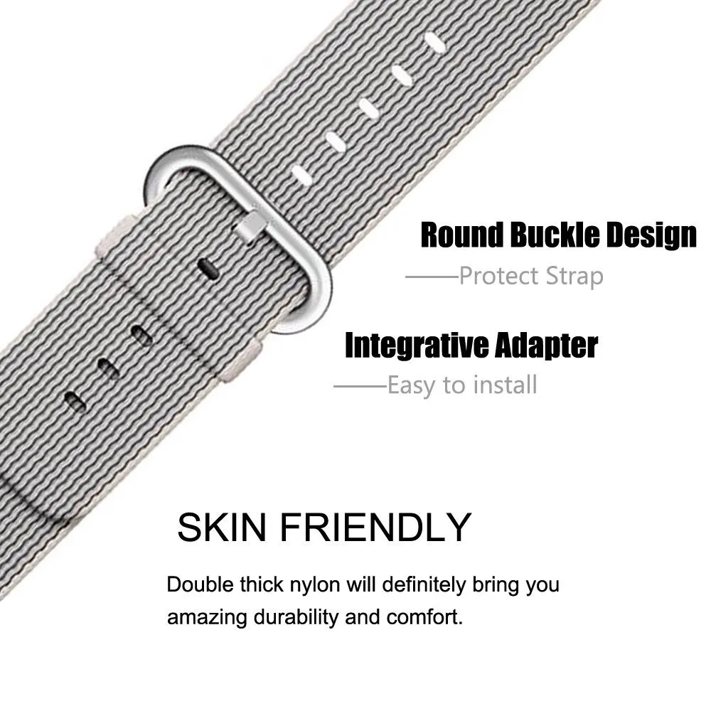 20 مللي متر المنسوجة النايلون حزام (استيك) ساعة حزام للغارمين فينو SQ ساعة ذكية استبدال سوار معصمه ل سلف 245 245M 645 645M