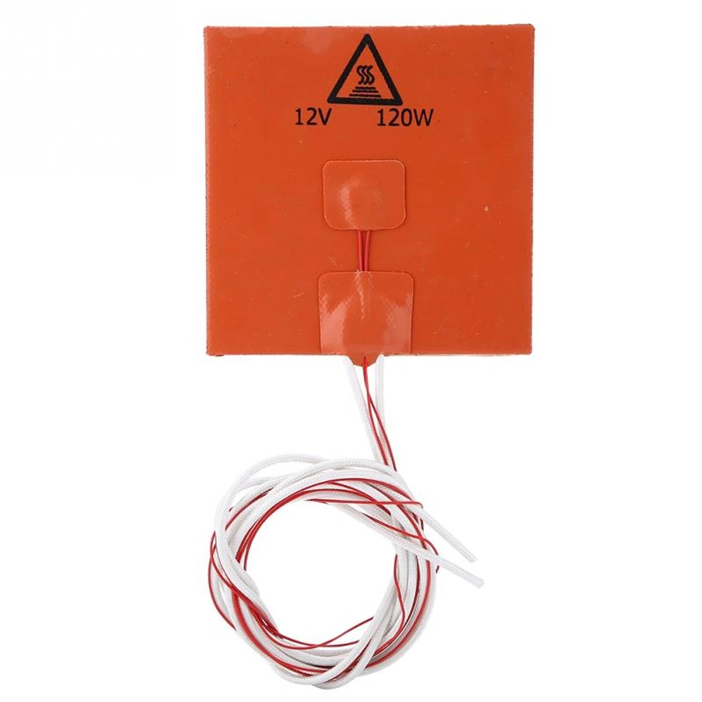 

3D Printer Hot Bed 3D Printer Accessories Silicone Hot Heated Bed Heating Pad Low Power and High Temperature Saving Energy