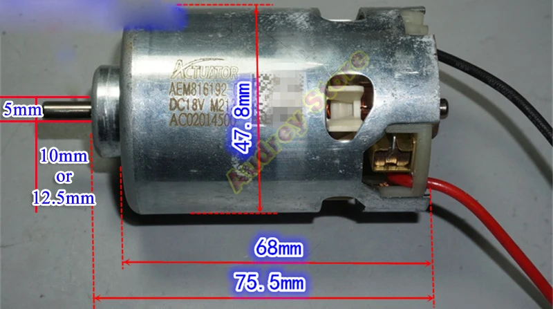 Imagem -03 - Duplo Rolamento de Esferas Alta Potência Alta Velocidade 887 Motor para Serra Elétrica Máquina de Corte 23000rpm 12v 18v 20v