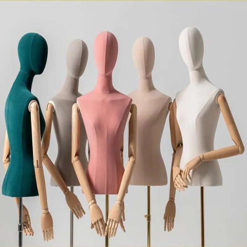 

Full Mannequin for Women, Wooden Arm Color, Female Body Stand, Dress Cloth Jewelry, Flexible Women, Adjustable Rack, Doll, D405