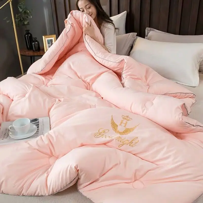 

winter thicken warm quilts duvet insert blanket filler comforter king queen twin full Size home single double soft quilts