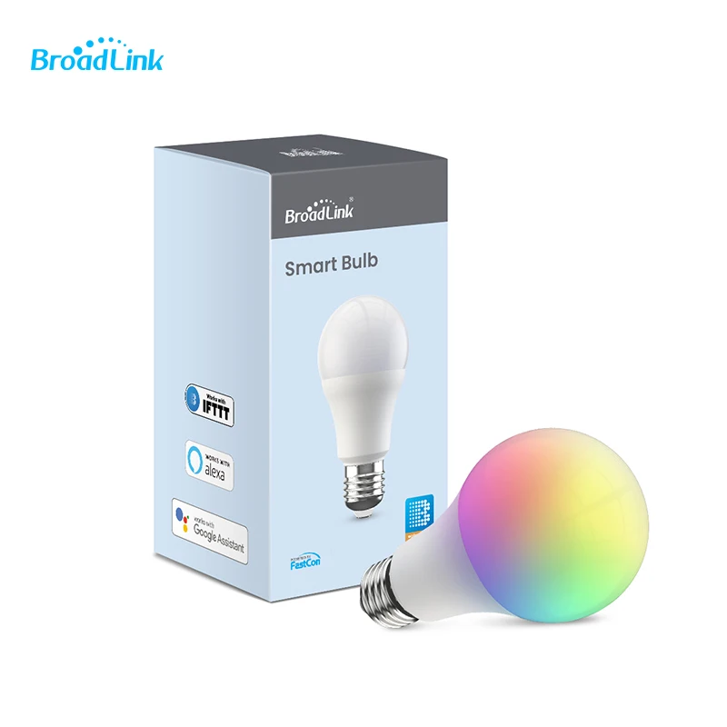 Broadlink LB26 R1 E26 110V smare Wi-Fi dimmer RGB ledes izzó  működik vel Google kereső haza aleax IFTTT