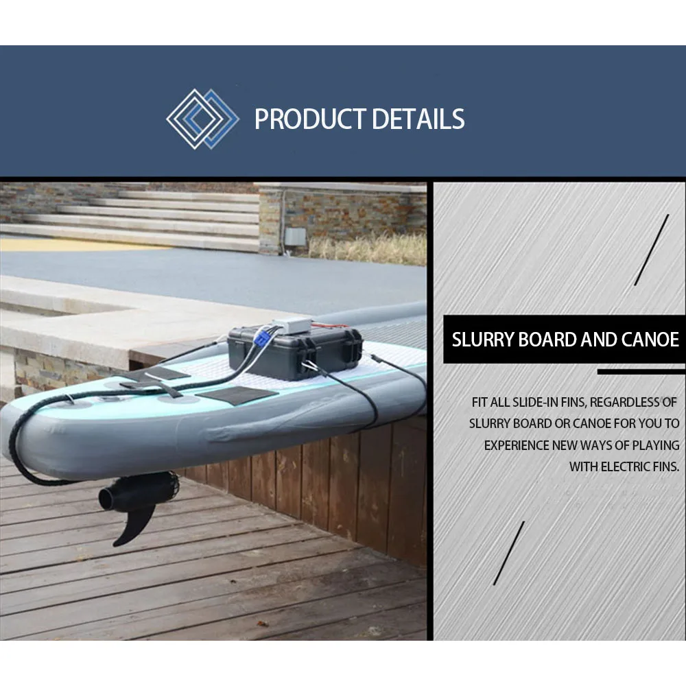 Electric Powered Stand-Up Paddle Board SUP Surfboard 12V Electric Fin (without Battery) E-surf Fins for Surf Board Kayak