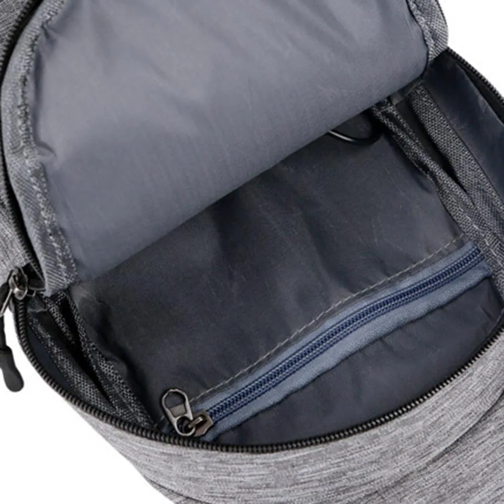 NEW Outdoor Men Crossbody Bag Canvas Large Capacity Casual Shoulder Bag with USB Charge Hole