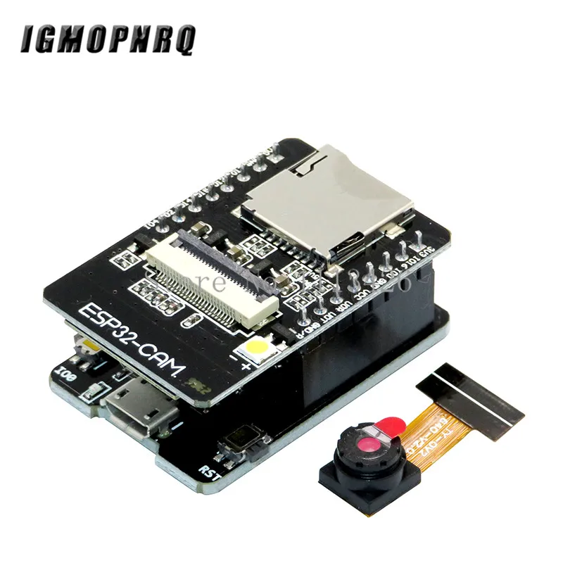 ESP32-CAM-MB WIFI ESP32 CAM Bluetooth Development Board with OV2640 Camera MICRO USB to Serial Port CH340G 4.75V-5.25V Nodemcu