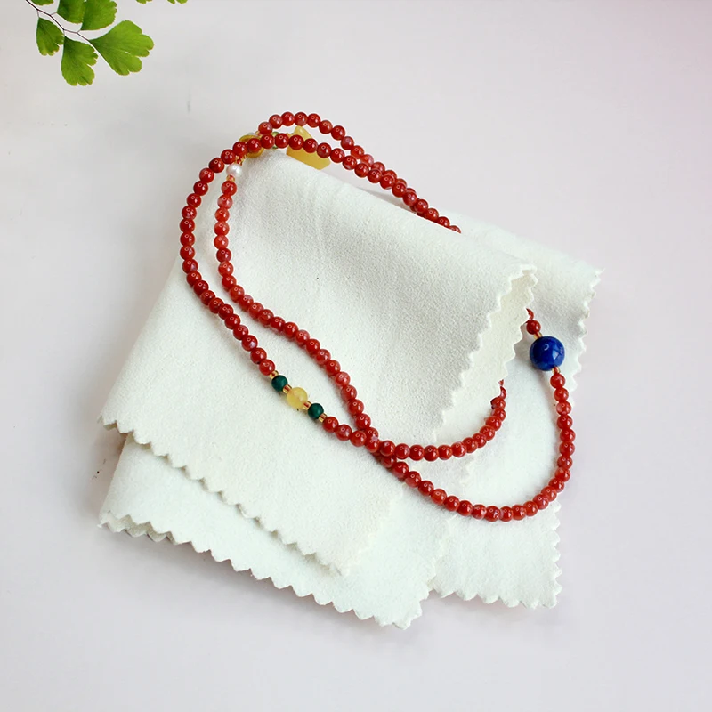 Pearl Jade Wiping Cloth 20 * 20cm Lamb Skin Jewelry Maintenance Cloth Multifunctional Cleaning And polishing Cloth