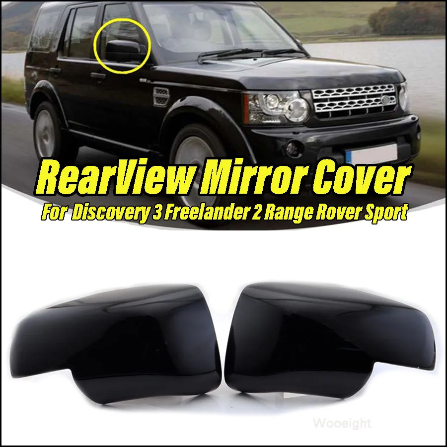 

Wooeight 2X Car Rearview Side Mirror Cap Cover Left&Right For LAND ROVER Discovery 3 Freelander 2 Range Rover Sport Accessories