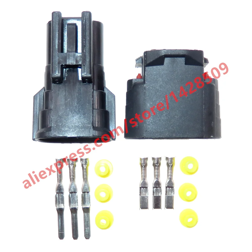 1 Set 3 Pin 2.2 Series 6188-0282 6189-0443 Car Electric Generator Regulator Waterproof Wiring Connector 90980-11348 90980-11349