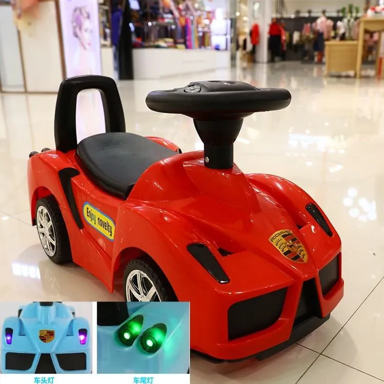 Children's Four-wheel Walking Aid with Music Baby Coaster Four-wheel Toy Rocking Yo Yo Bike for Kids  Tricycle  Kid Car