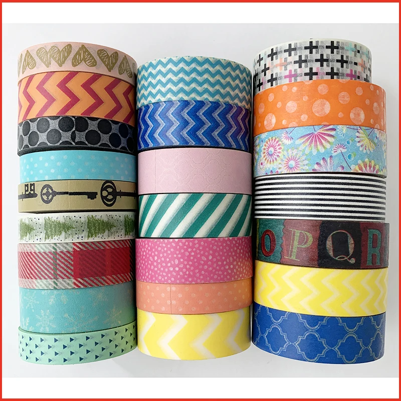 Simple pattern washi tape basic series washi paper tape for gift wrapping scrapbooking