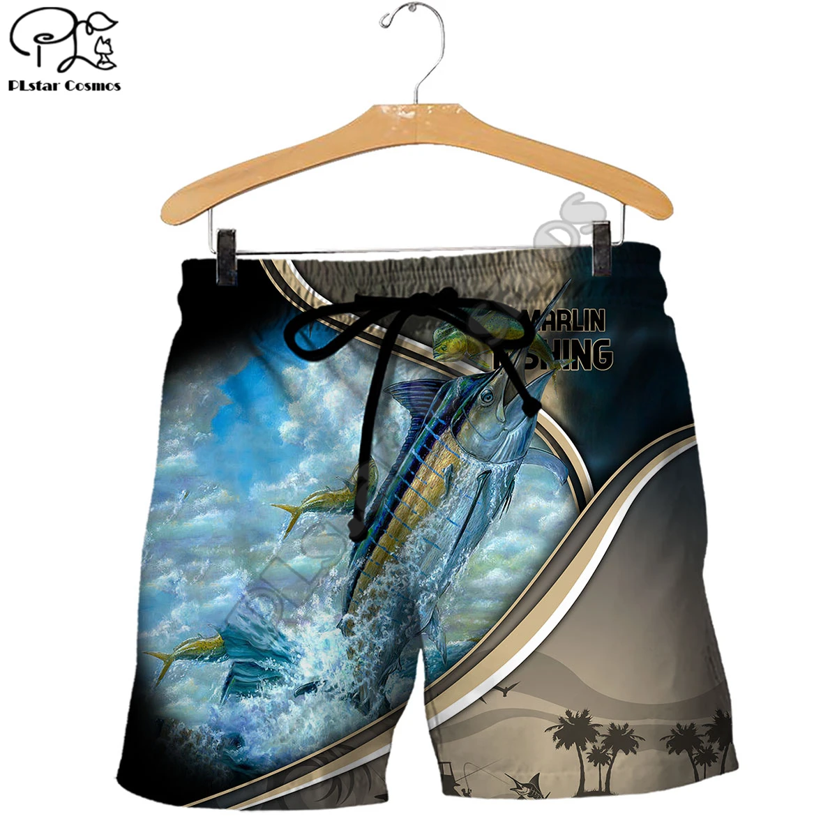 PLstar Cosmos Marlin Fishing 3D Printed Fashion Women For Men Summer Funny Casual Colorful Fish Shorts Beach Short Pants Style-2