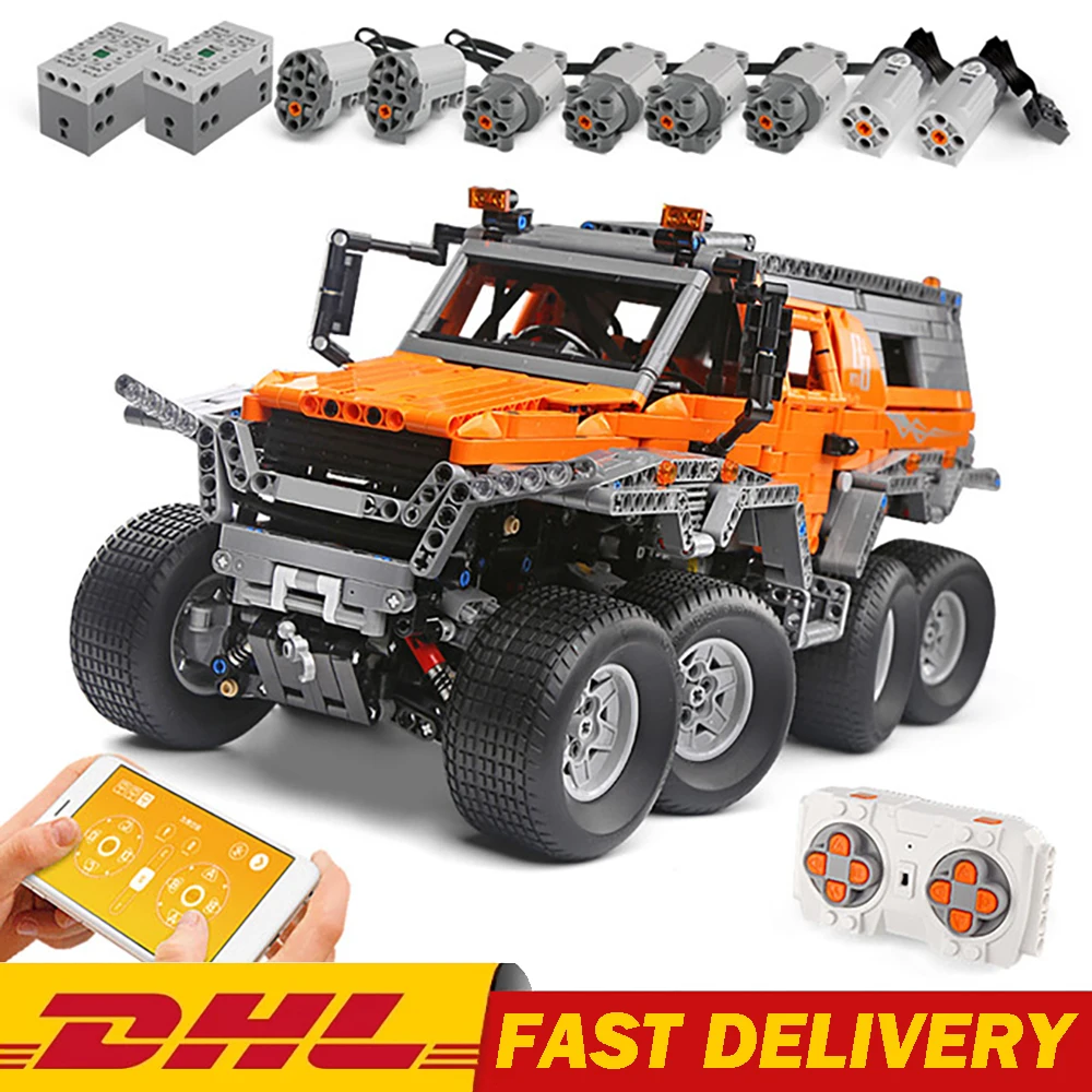 MOULD KING MOC High-Tech The Off-road Vehicle remote control Track Model Building Blocks Bricks Kids DIY Toys Birthday Gift