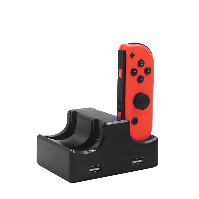 شاحن وحدة تحكم جديد، قاعدة شحن محمولة Joy game con & Switch Pro، شاحن تحكم لعصا التحكم Nintendo Switch Pro