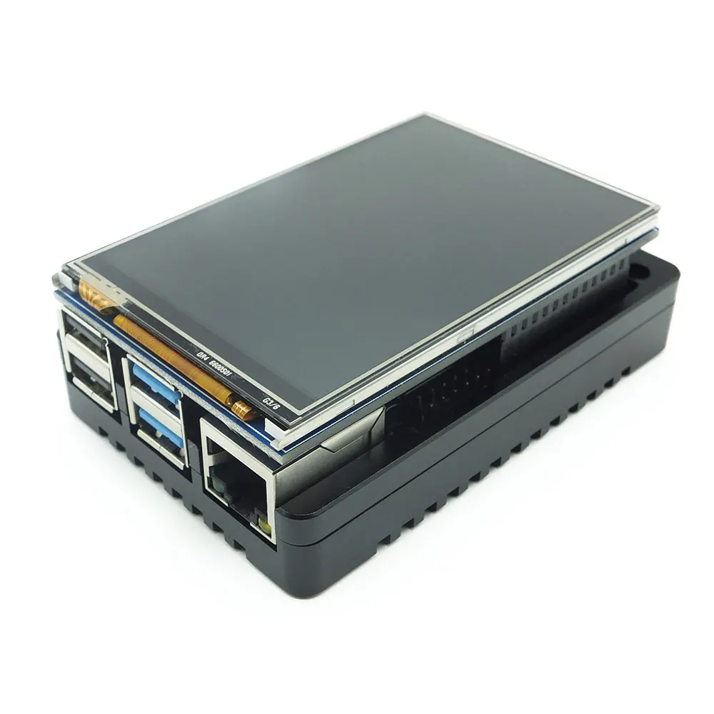 Raspberry Pi 4 Aluminum Alloy Case Ultra-thin CNC Metal Shell Passive Cooling Black Enclosure Box for Raspberry Pi 4 Model B