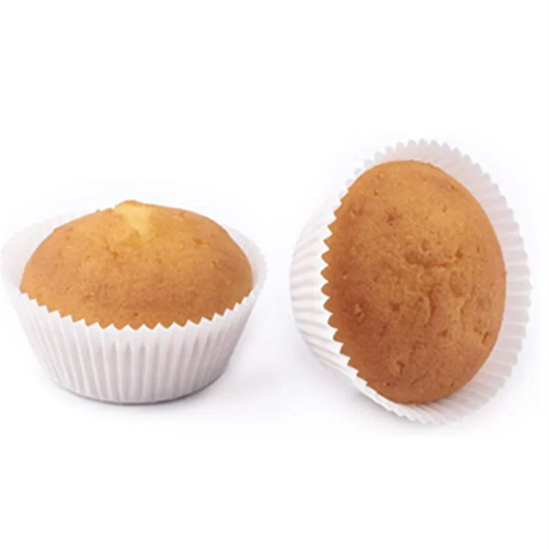 100pcs White Cupcake Liners  No Smell Food Grade  Grease-Proof Baking Cups Paper  Baking Tool Cake oil paper holder