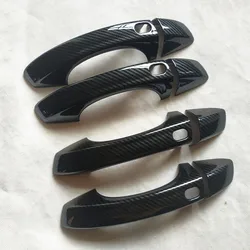 Suitable For Volkswagen VW Touareg CR MK3 2019 Accessories Door Handle Cover trim plastic Imitation carbon fiber