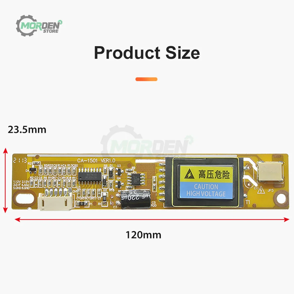 CA-1501 4 Lamp Universal Inverter CCFL Inverter Small Mouth 10V-25V Output LCD Display Monitor With 4 Cord Power Supply