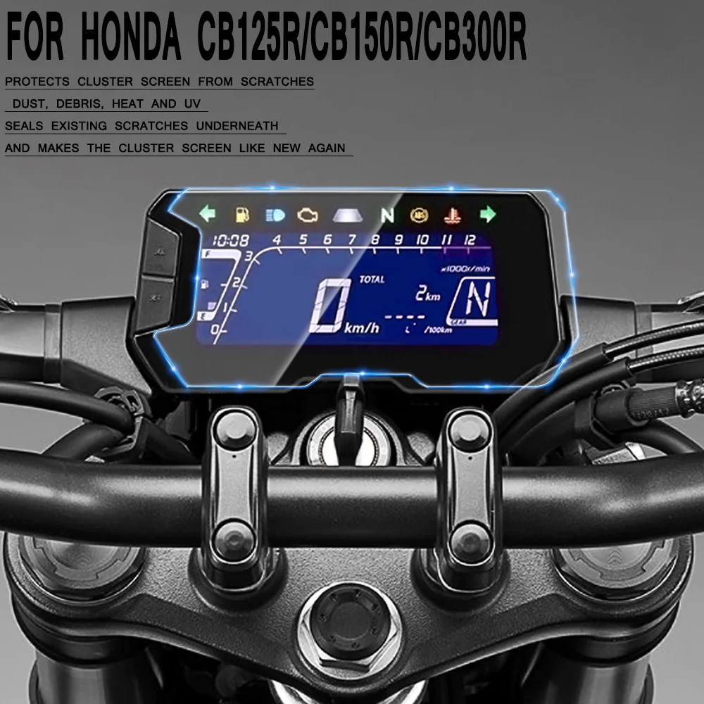 

For Honda CB125R CB150R CB300R CB 125R/150R/300R 2018 Motorcycle Cluster Scratch Protection Film Cluster Screen Protector