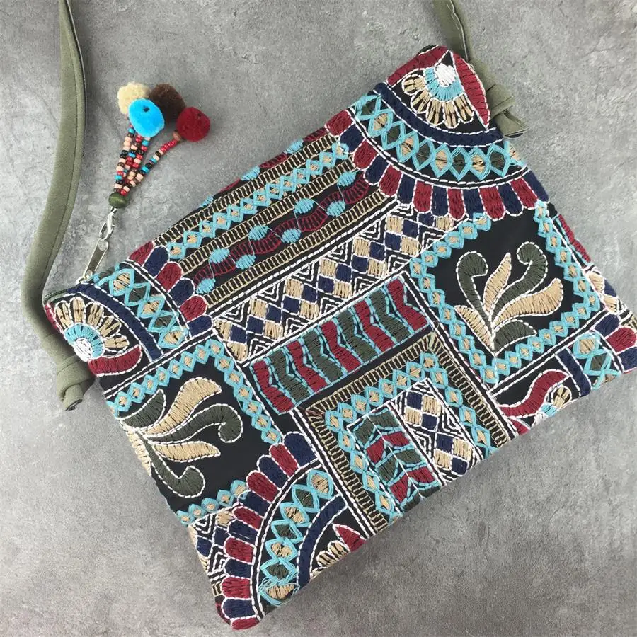 New Vintage Women Ladies Ethnic Shoulder Bag Girls Female Fashion Crossbody Boho Hippie Tote Messenger Handbag Hot