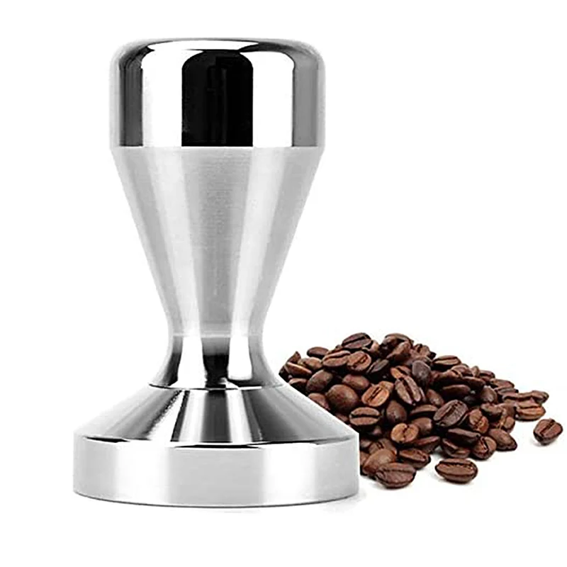 

Coffee Tamper 49mm 51mm 58mm Flat Base Solid Stainless Steel Espresso Coffee Maker Calibrated Pressure Pressed Powder Hammer