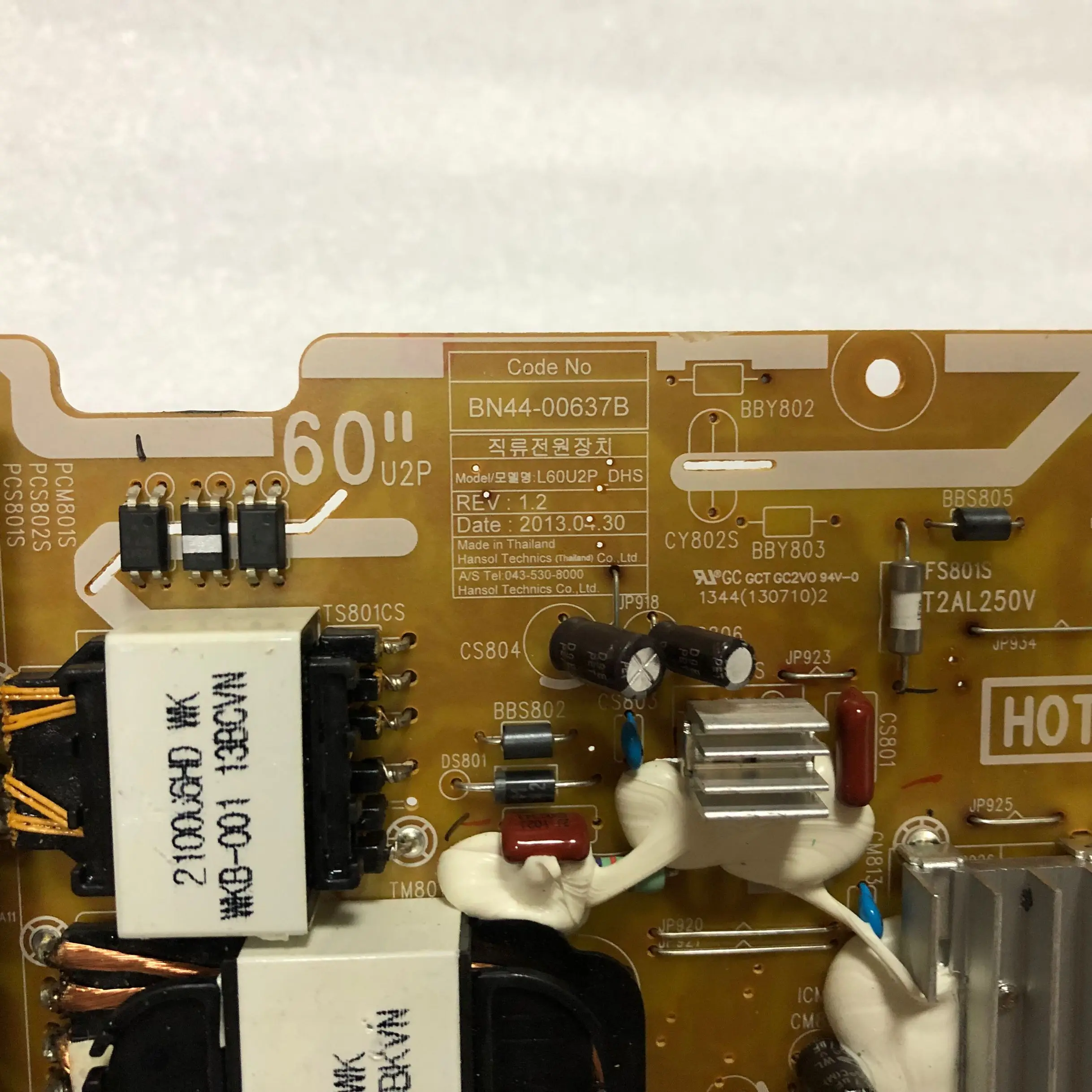 Placa de alimentación para BN44-00637B l60u2_ DHS, 95% nueva