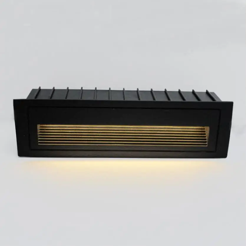 aluminio incorporado escadaria canto lampada impermeavel led step light lampada interior e exterior recesso stair footlight 10w ip65 01