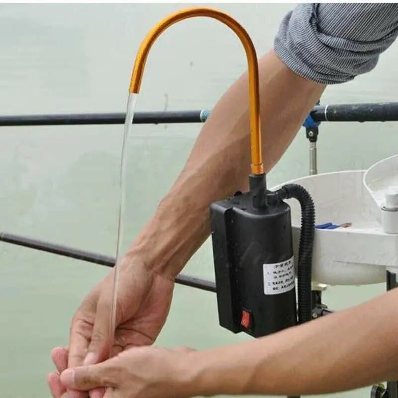 Portable Fishing Automatic Pump Water Suction Device Charge Hand Washers Water Absorber Machine Outdoor Fishing Equipment Tool