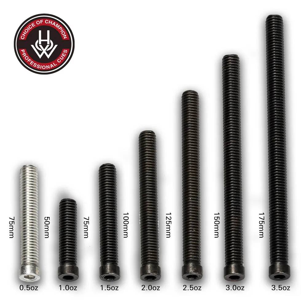 

HOW Billiard Cue Weight Bolt Professional Adjust Weight 6 Pieces of Weight Bolt Durable Billiar Accessories Extension New 2019