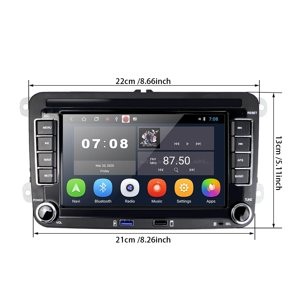 LeeKooLuu Car Multimedia player 2 Din Car Radio Android For VW/Golf/Polo/Tiguan/Passat/b7/b6/SEAT/leon/Skoda/Octavia GPS Stereo