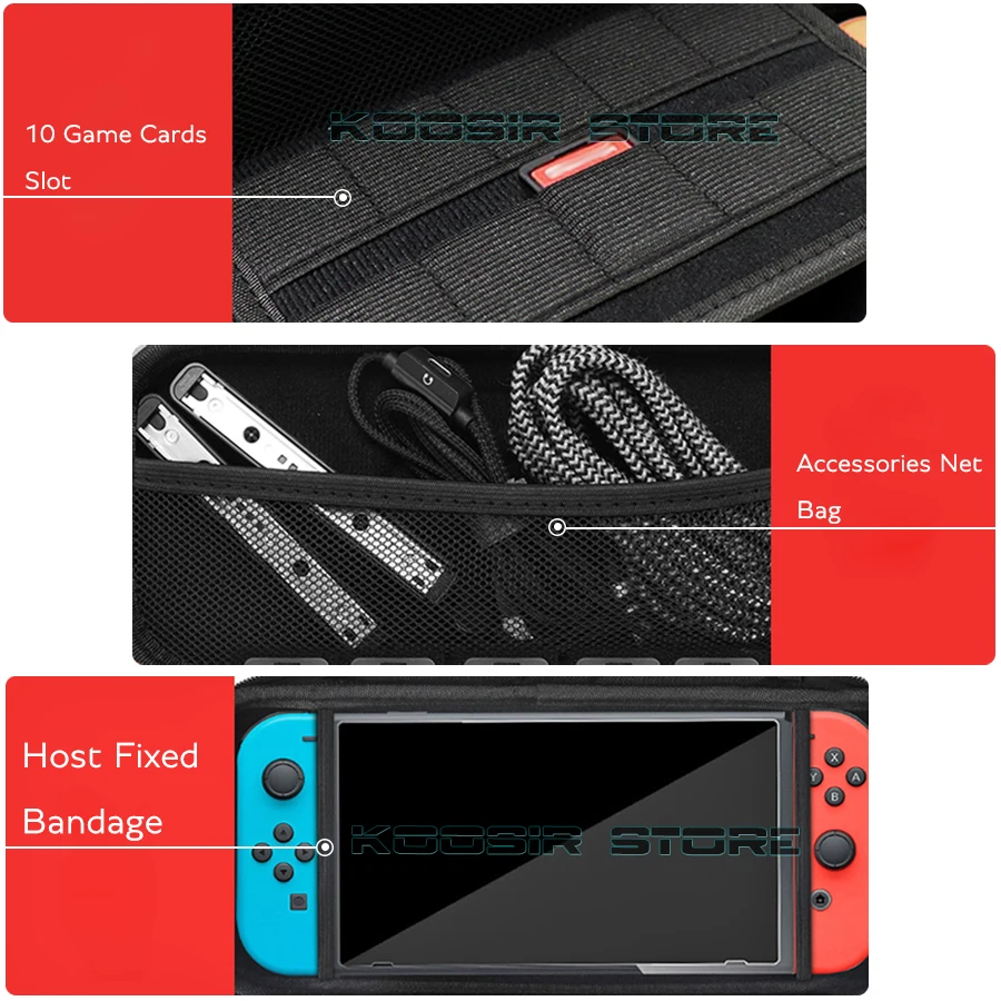 Nintendスイッチアクセサリーeva収納ハードケースコンソールキャリングバッグnitendo nintendoswitchポータブルトラベル · カバースイッチ