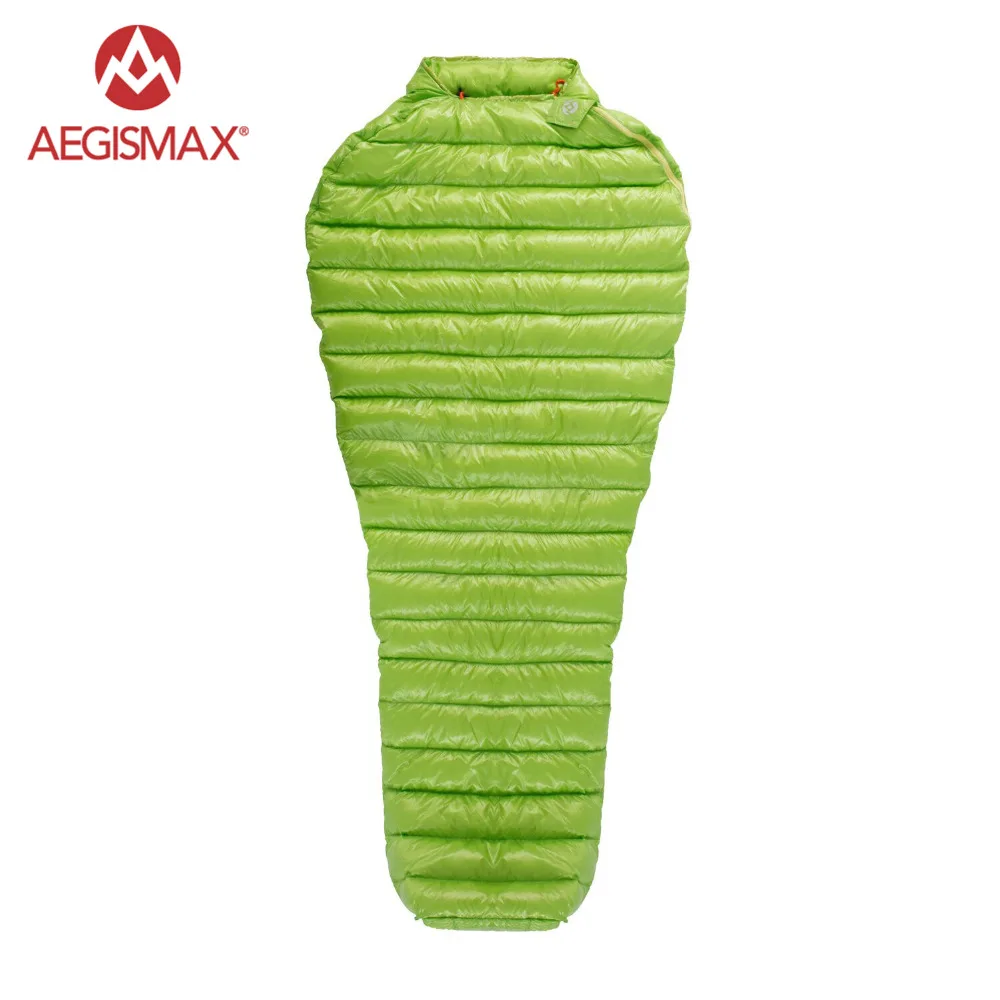 AEGISMAX Newest Outdoor Camping  Ultralight 95% Goose Down Mummy  Sleeping Bag Three-Season Down Sleeping Bag Outdoor Lazy Bag