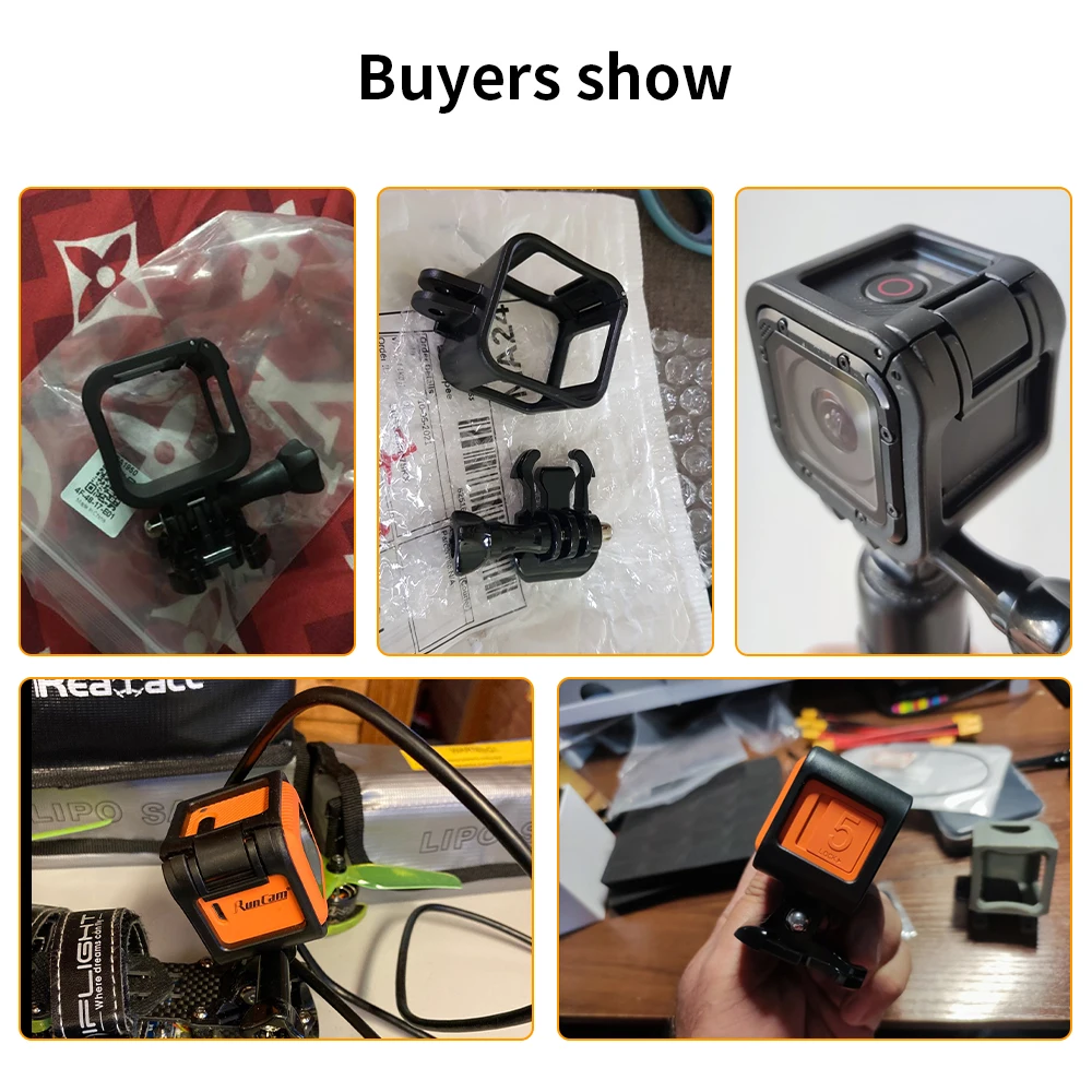 Hongdak padrão borda protetor caso quadro de proteção para gopro hero 4 5 sessão ir pro 5 4 ação acessórios da câmera montagem