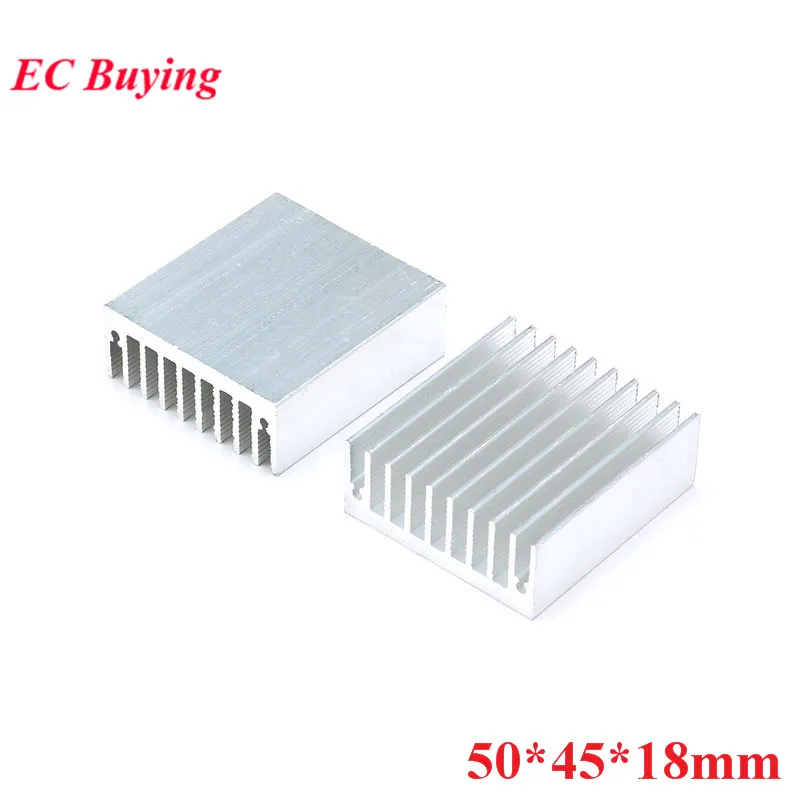 50*45*18mm Heatsink Cooling Fin Cooler Radiator Aluminum Heat Sink for LED, Power IC Transistor, Module PCB 50X45X18mm