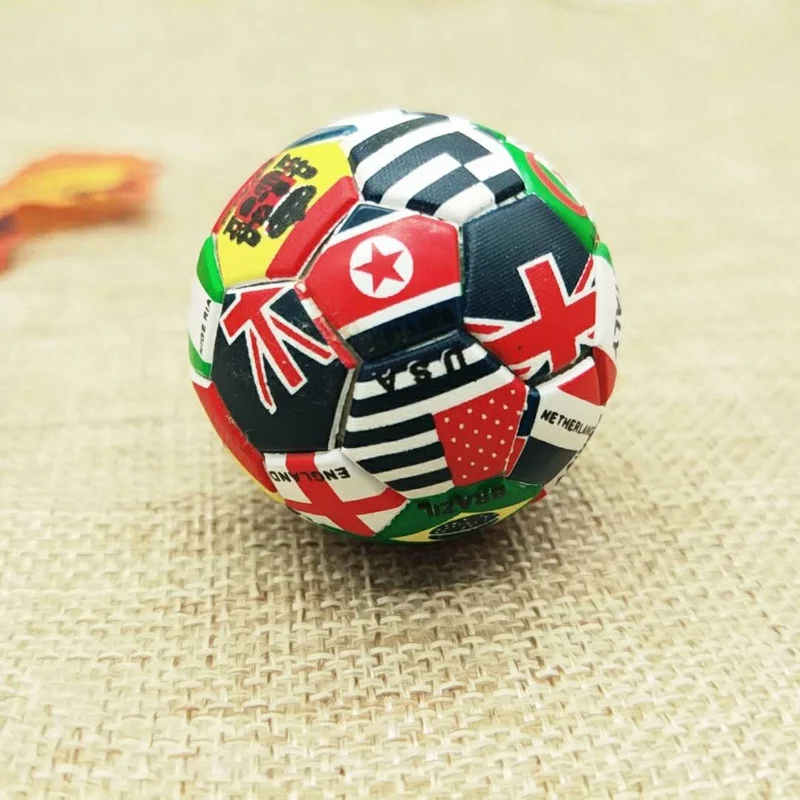 3D Sports National Flag Football Key Chains For Men Soccer Fans Keyring On Bag Car Trinket Souvenirs Party Gift