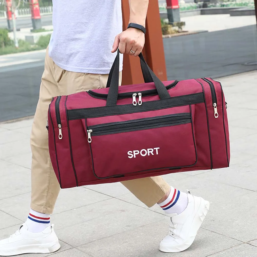 Sports Fitness Bag For Men Outdoor Gym Handbag Messenger  Multifunction Travel Training Large Capacity Shoulder Bags