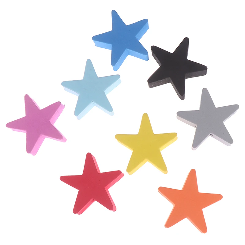 1Pc Colorful Five-pointed Star Car Antenna Pen Topper Aerial EVA Ball Decor Random Color