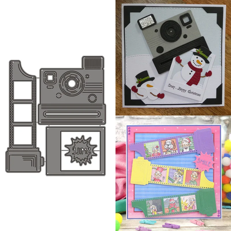 2021 AliliArts Metal Cutting Dies Camera & photo tape diy Scrapbooking Photo Album Decorative Embossing PaperCard Crafts Die