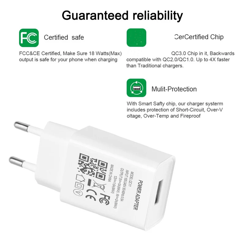 5V 3A Fast Charging Charger EU Type C USB Cable For Xiaomi 11 10T Pro POCO X3 M3 Redmi Note 10 Pro MAX 9 8 9T 8T Phone Charger - Image 5