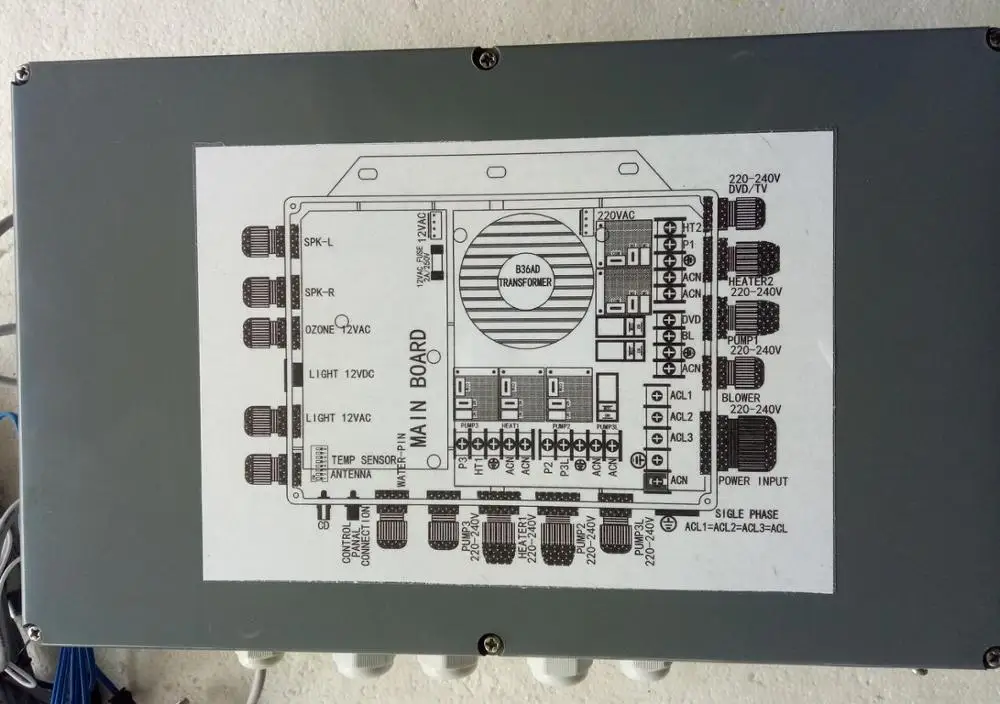 E-think KL8-3 Spa Control System,Control box plus control panel