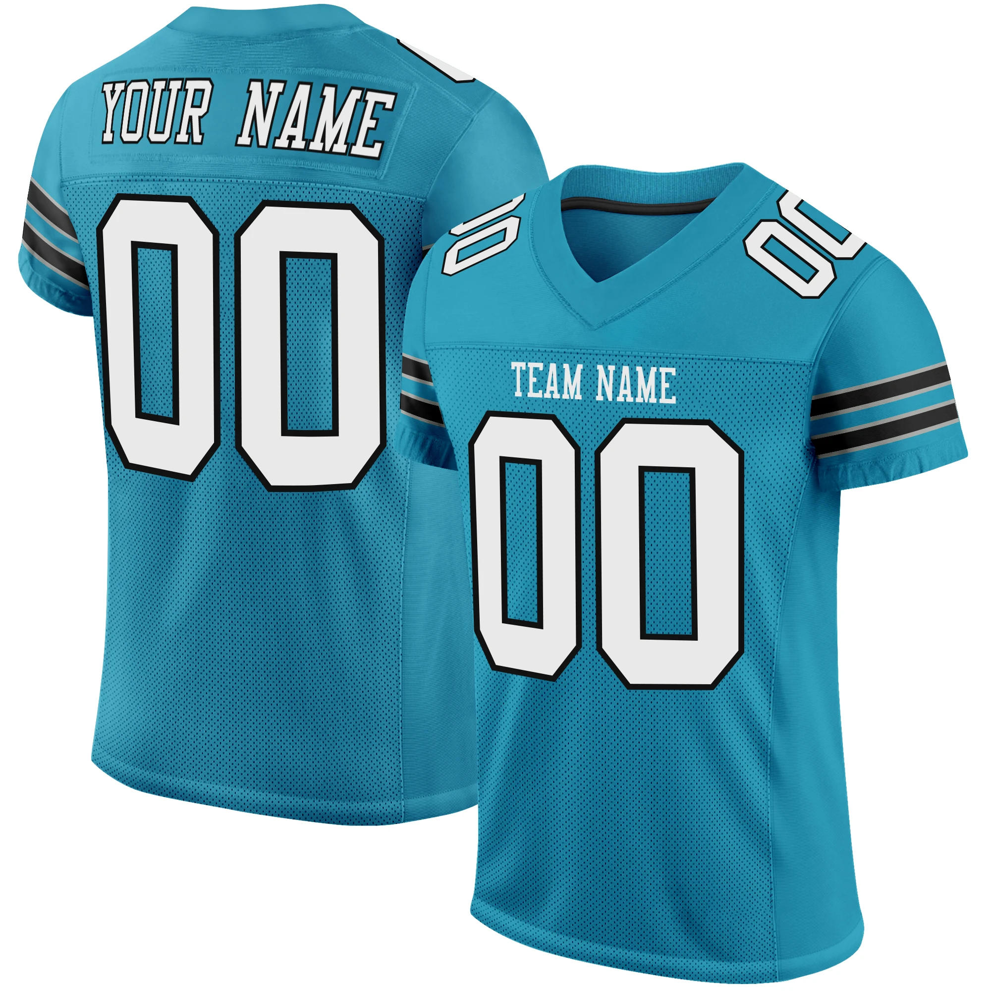 

Personalized Football Jersey Stitch Team Name/Number Football Game Training Breathable Soft Tee Shirts for Men/Girl/Kid Big size