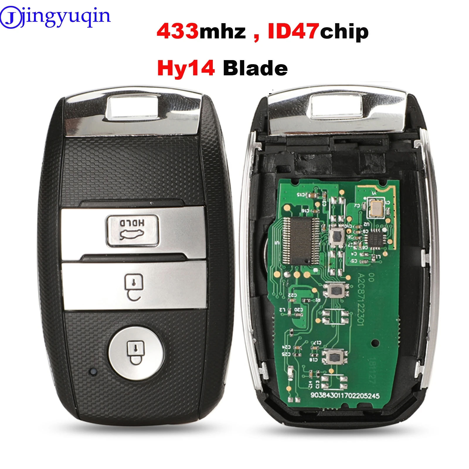 jingyuqin Smart Key 433MHz With ID47 For KIA 95440-3W600 For K5 Sportage Sorento Car Remote Hyn14 Blade