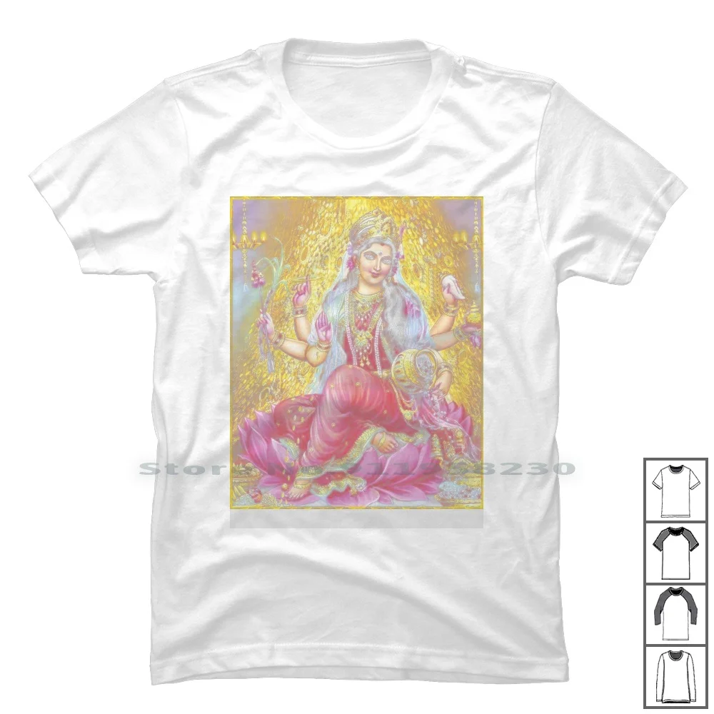 Goddess Lakshmi T Shirt 100% Cotton Goddess Odd God Ali Mi Go Ak