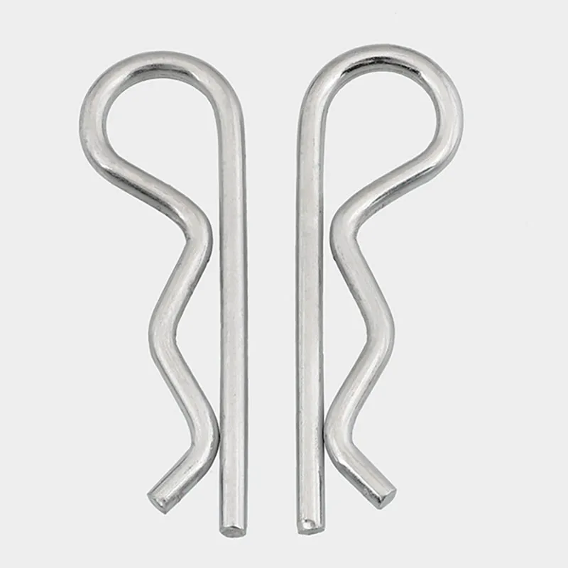 10-100pcs M1 --M4 M5 M6 M7 Spring R Type Cotter Pin Retaining Clips Wave R-shaped Pin Clamp Hair Tractor Pin for Car